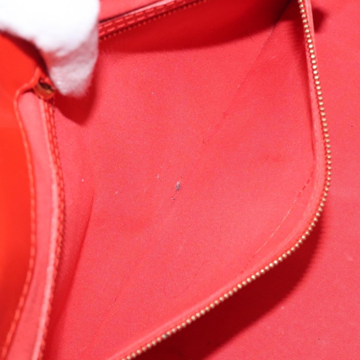 Louis Vuitton Wilshire Handbag Monogram Vernis, ORANGE, PATENT_LEATHER, Handbag