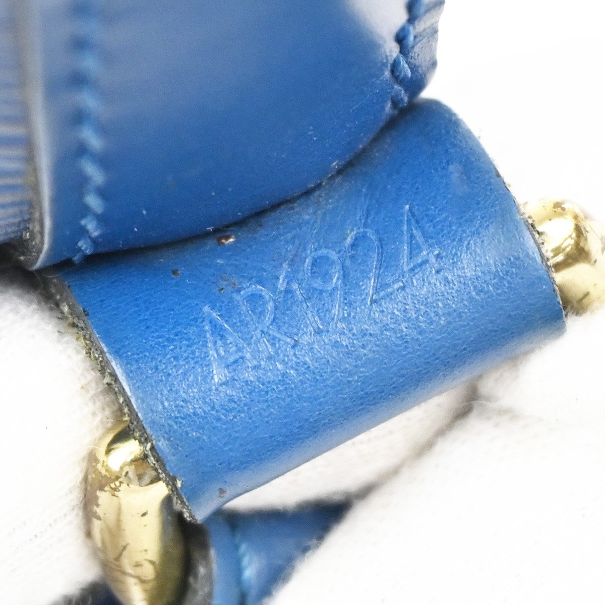 Louis Vuitton Petit Noe Handbag Epi Leather, BLUE, LEATHER, Handbag