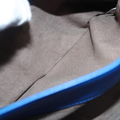 Bottega Veneta Olimpia Shoulder Bag Intrecciato Nappa, BLUE, LEATHER, Shoulder bag