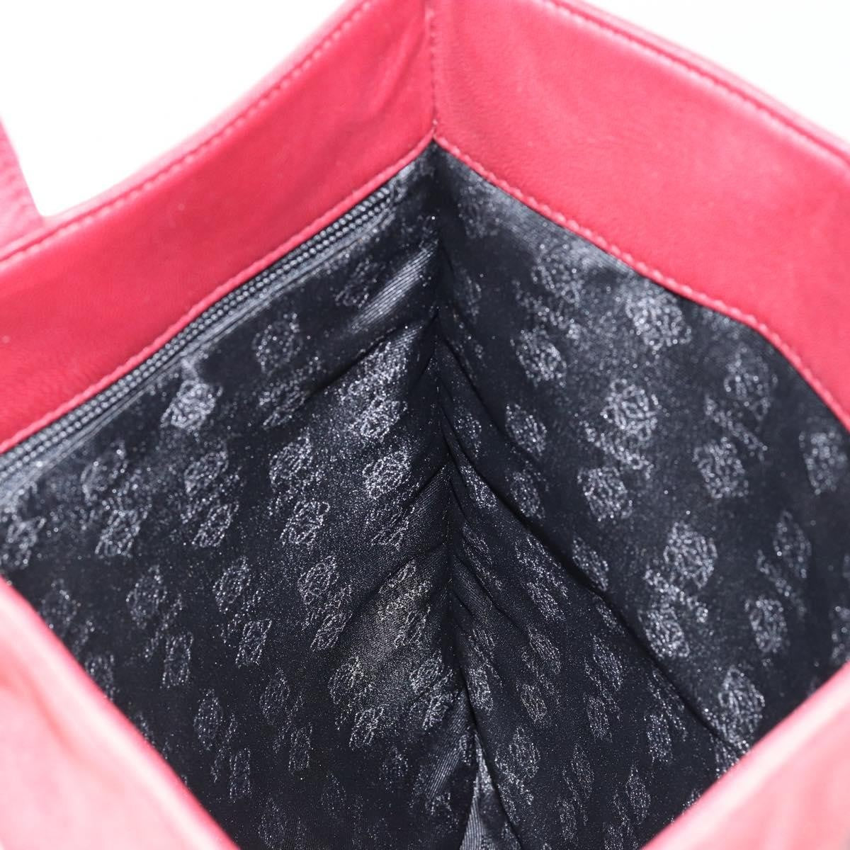 Loewe Anagram Tote Suede, RED, SUEDE, Tote bag