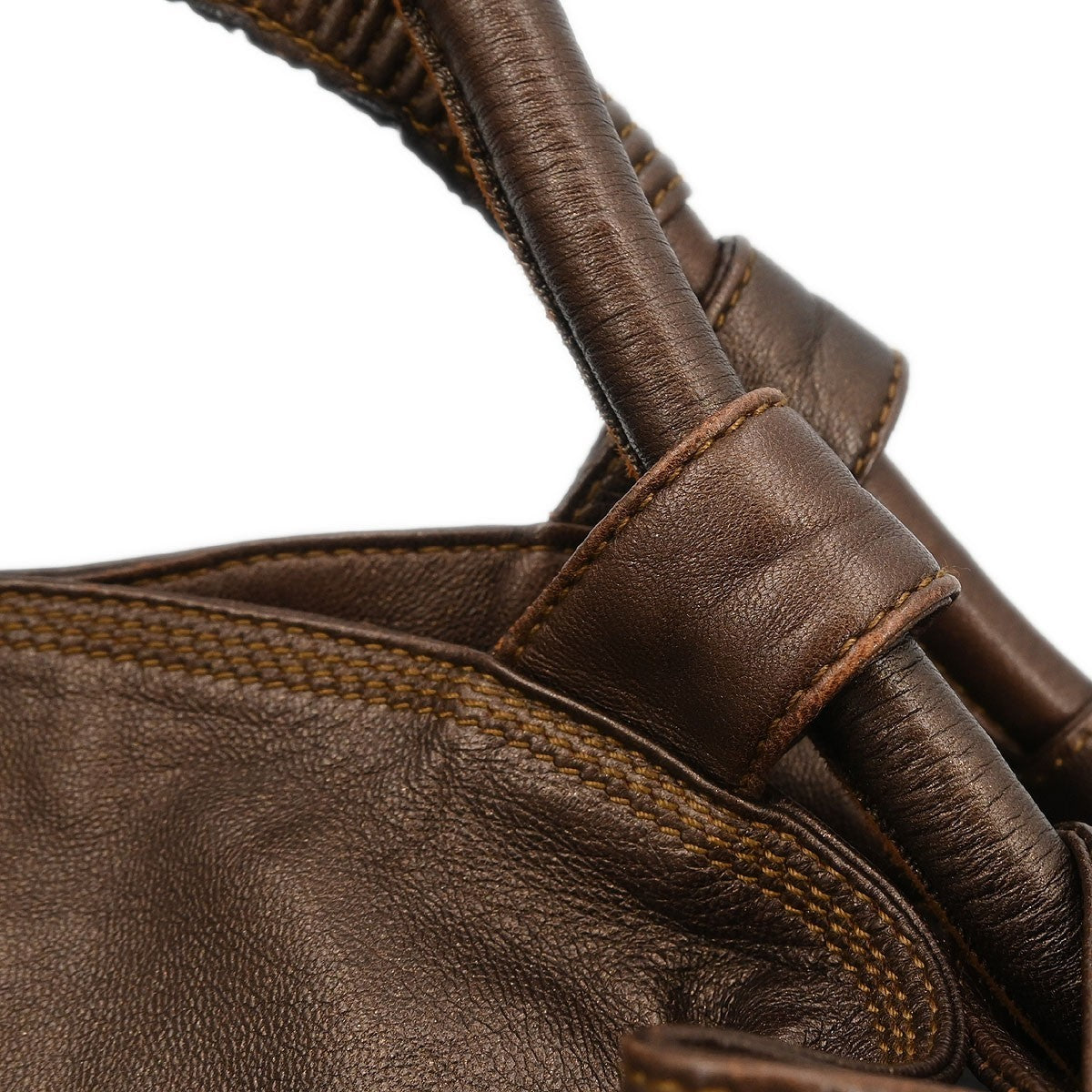 Loewe Anagram Logo Nappa Aire Hand Bag Leather, BROWN, LEATHER, Handbag