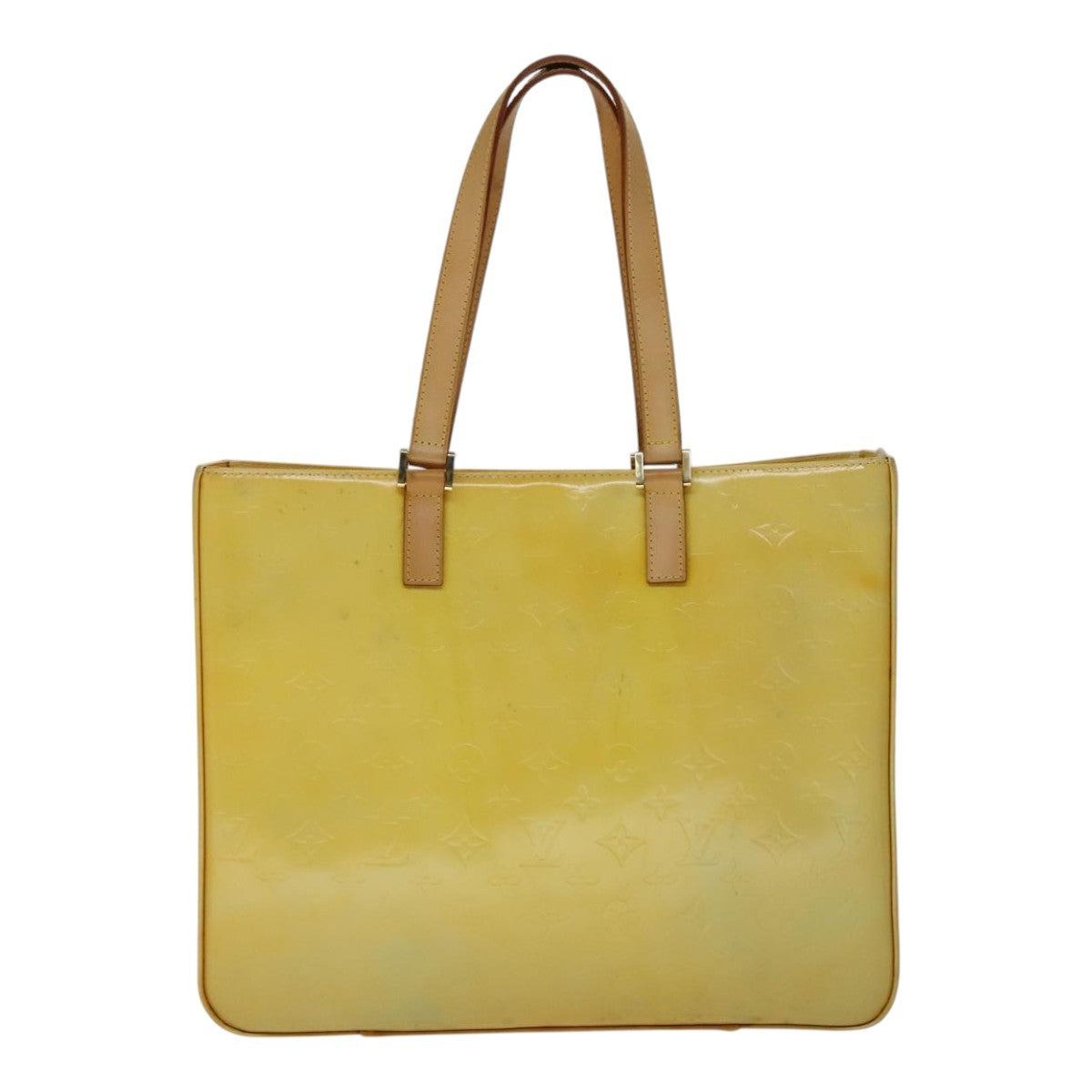Louis Vuitton Columbus Handbag Monogram Vernis, YELLOW, PATENT_LEATHER, Handbag