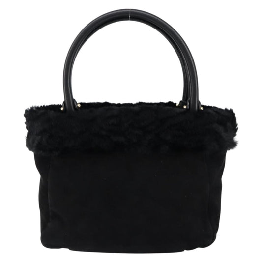 Salvatore Ferragamo Vala Handbag Suede, BLACK, SUEDE, Handbag