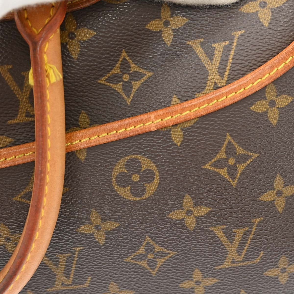 Louis Vuitton Deauville Handbag Monogram Canvas, Brown, Canvas, Handbag