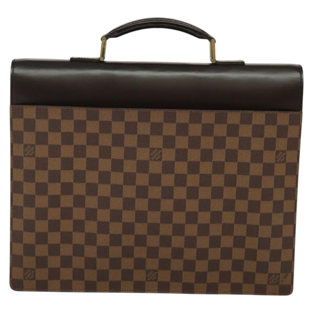Louis Vuitton Altona Bag Damier, BROWN, CANVAS, Briefcase