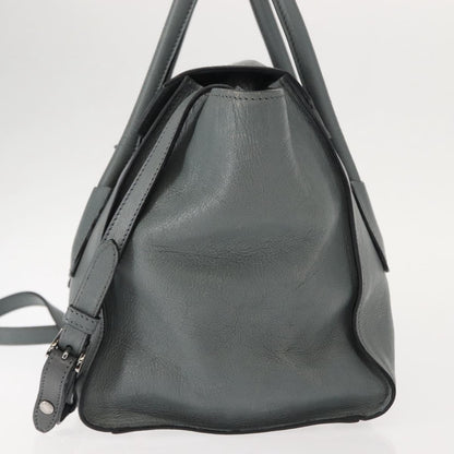 Prada Twin Pocket Lock Flap Tote Glace Calf, GRAY, LEATHER, Tote bag
