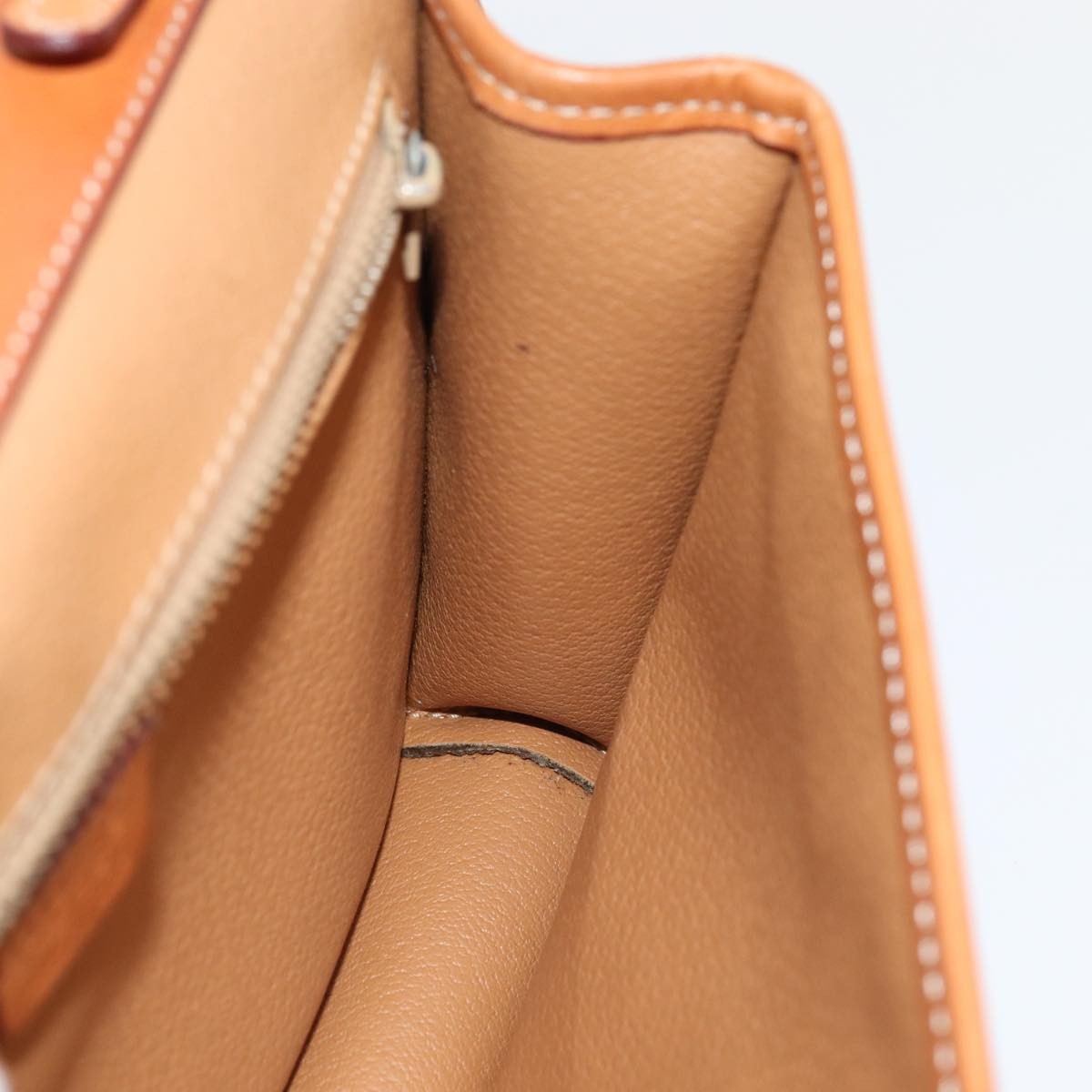 Celine Vintage Macadam Circle Logo Shoulder Bag Canvas and Leather, BROWN, CANVAS, Shoulder bag