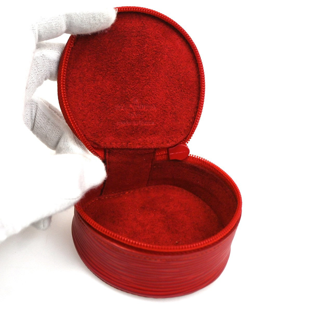 Louis Vuitton Ecrin Bijoux Jewelry Case Epi Leather, RED, LEATHER, Clutche & pouche