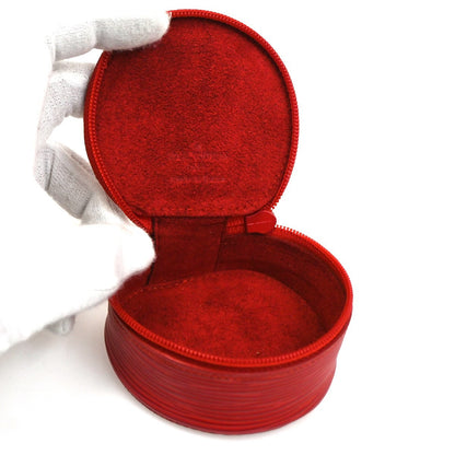 Louis Vuitton Ecrin Bijoux Jewelry Case Epi Leather, RED, LEATHER, Clutche & pouche