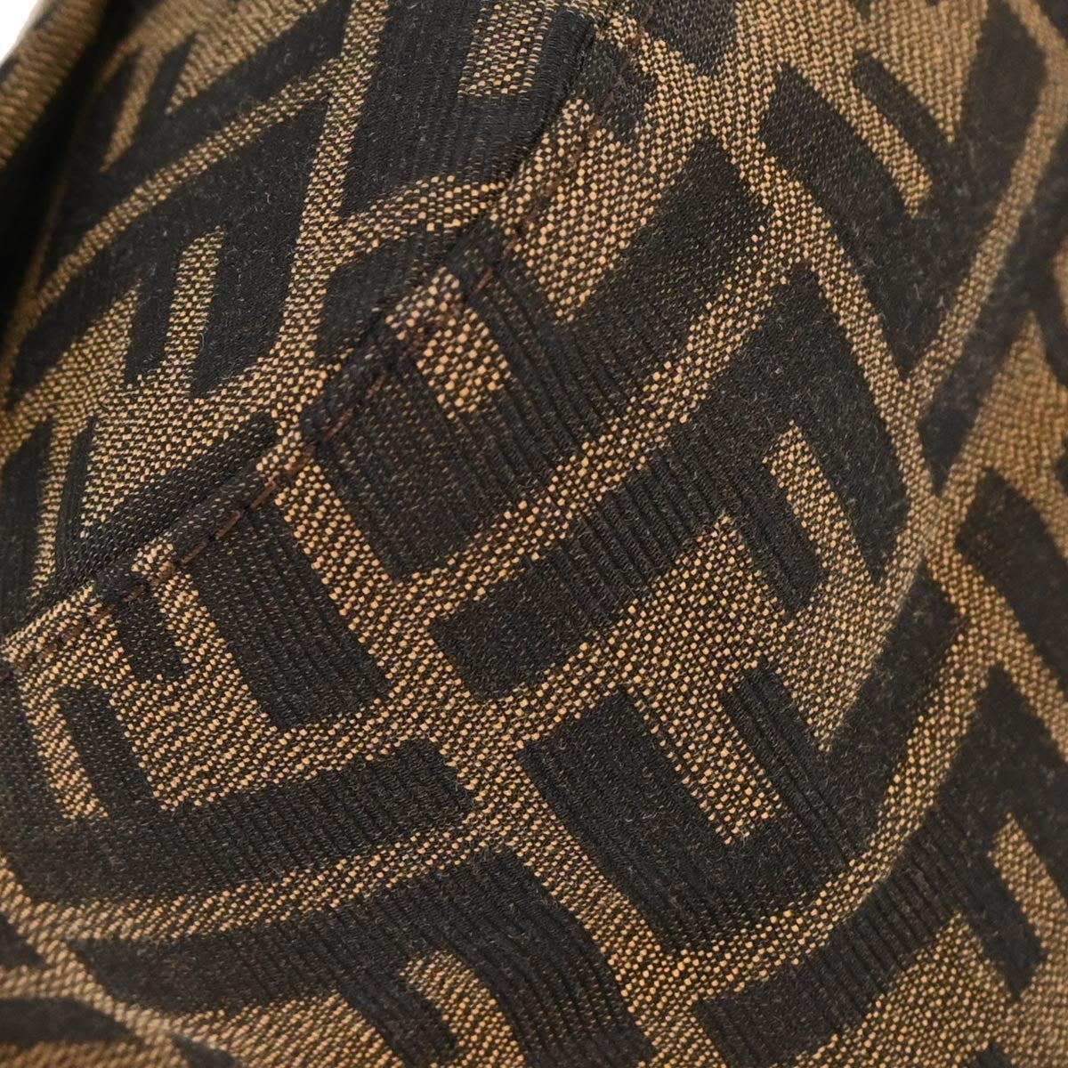 Fendi Baguette Bag Zucca Canvas, BROWN, CANVAS, Handbag