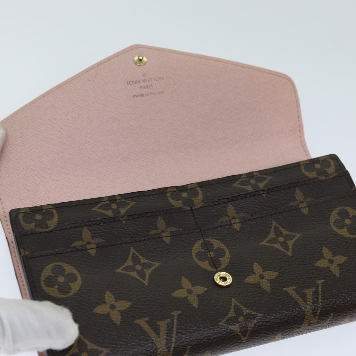 Louis Vuitton Sarah Wallet NM Monogram Canvas, BROWN, CANVAS, Wallets