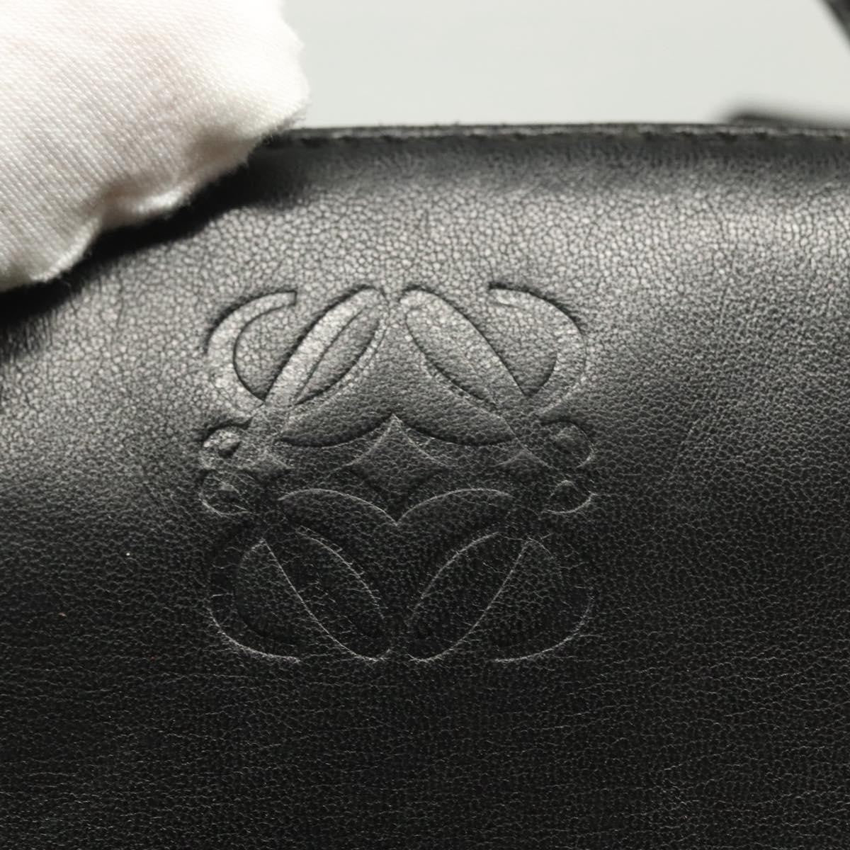 Loewe Anagram handbag Leather, BLACK, LEATHER, Handbag