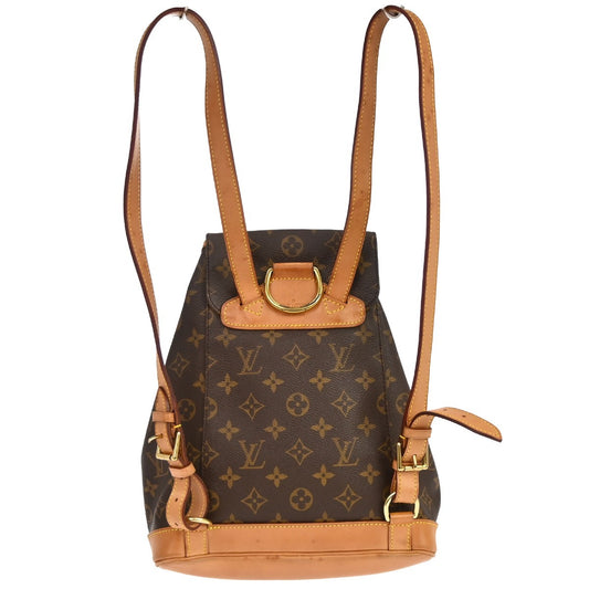 Louis Vuitton Vintage Montsouris Backpack Monogram Canvas, Brown, Canvas, Backpack