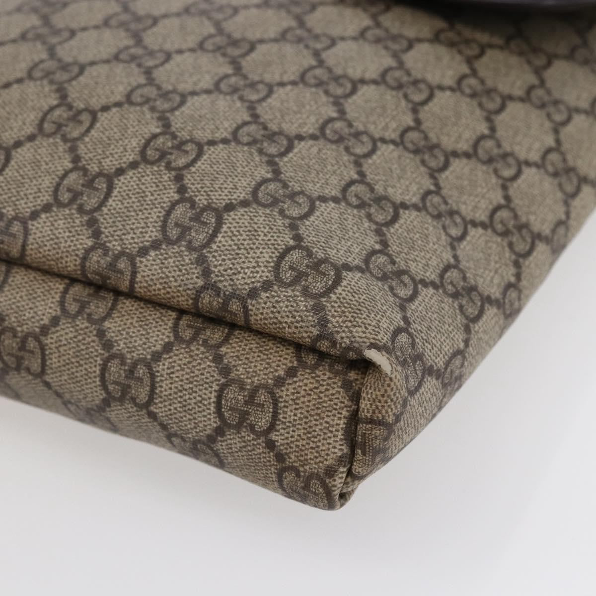 Gucci Flap Messenger GG Coated Canvas, BEIGE, CANVAS, Shoulder bag