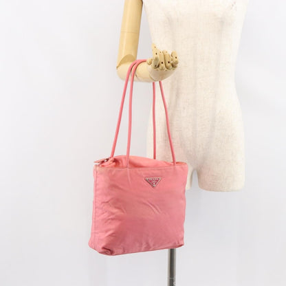 Prada Vintage Zip Tote Tessuto, PINK, NYLON, Tote bag
