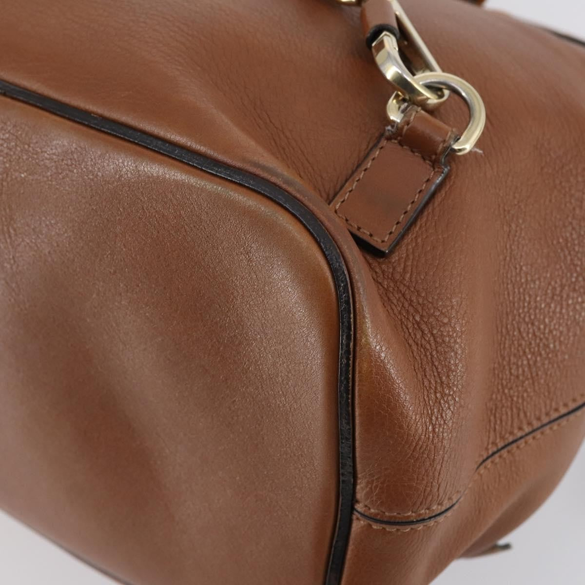 Chloe Faye Backpack Leather and Suede, BROWN, SUEDE, Backpack