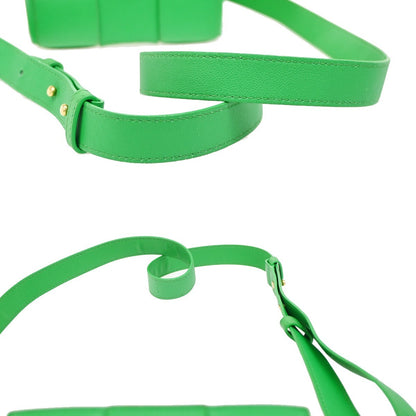 Bottega Veneta Cassette Crossbody Bag Maxi Intrecciato Leather, Green, Leather, Shoulder Bag