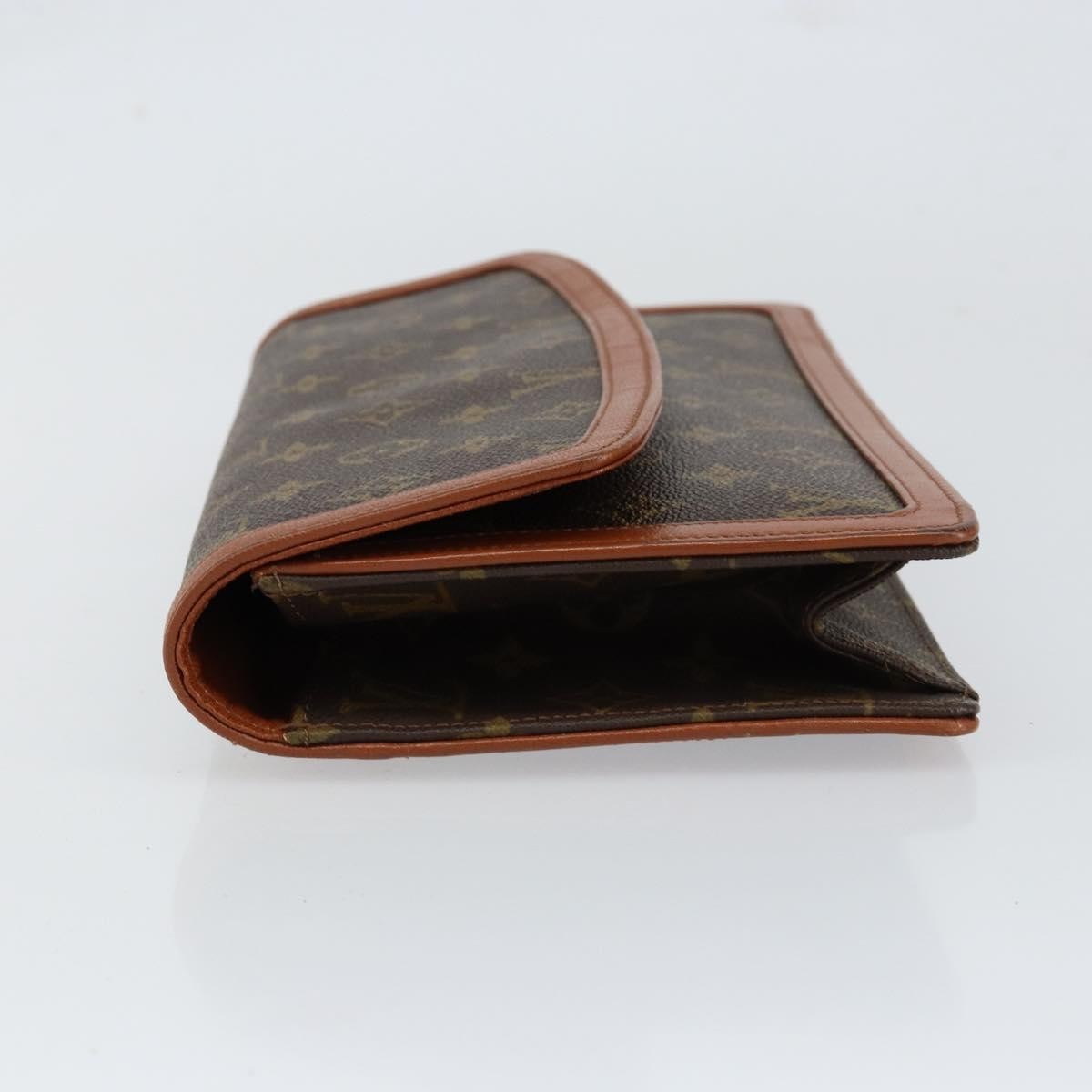 Louis Vuitton Dame Pochette Monogram Canvas, BROWN, CANVAS, Clutche & pouche