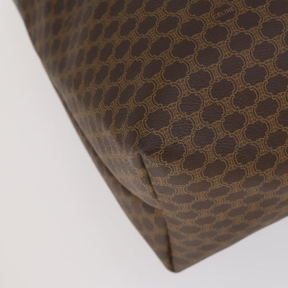 Celine Vintage Macadam Tote bag Canvas, BROWN, PVC, Tote bag