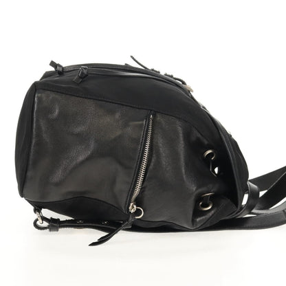 Prada Buckle Backpack Quilted Tessuto, BLACK, NYLON, Backpack