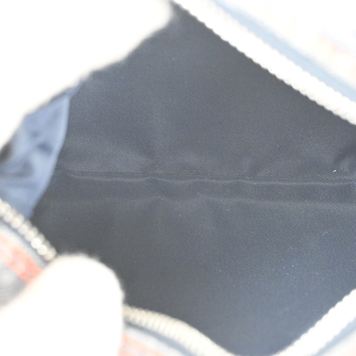 Christian Dior Flight pouch Trotter Pattern Denim, BLUE, DENIM_JEANS, Clutche & pouche