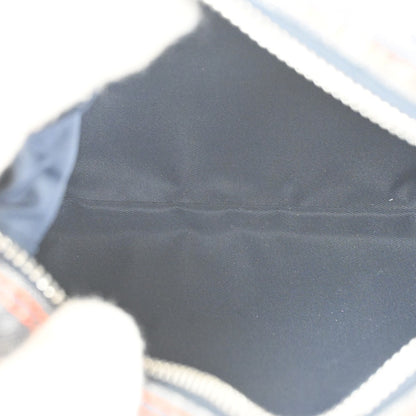 Christian Dior Flight pouch Trotter Pattern Denim, BLUE, DENIM_JEANS, Clutche & pouche