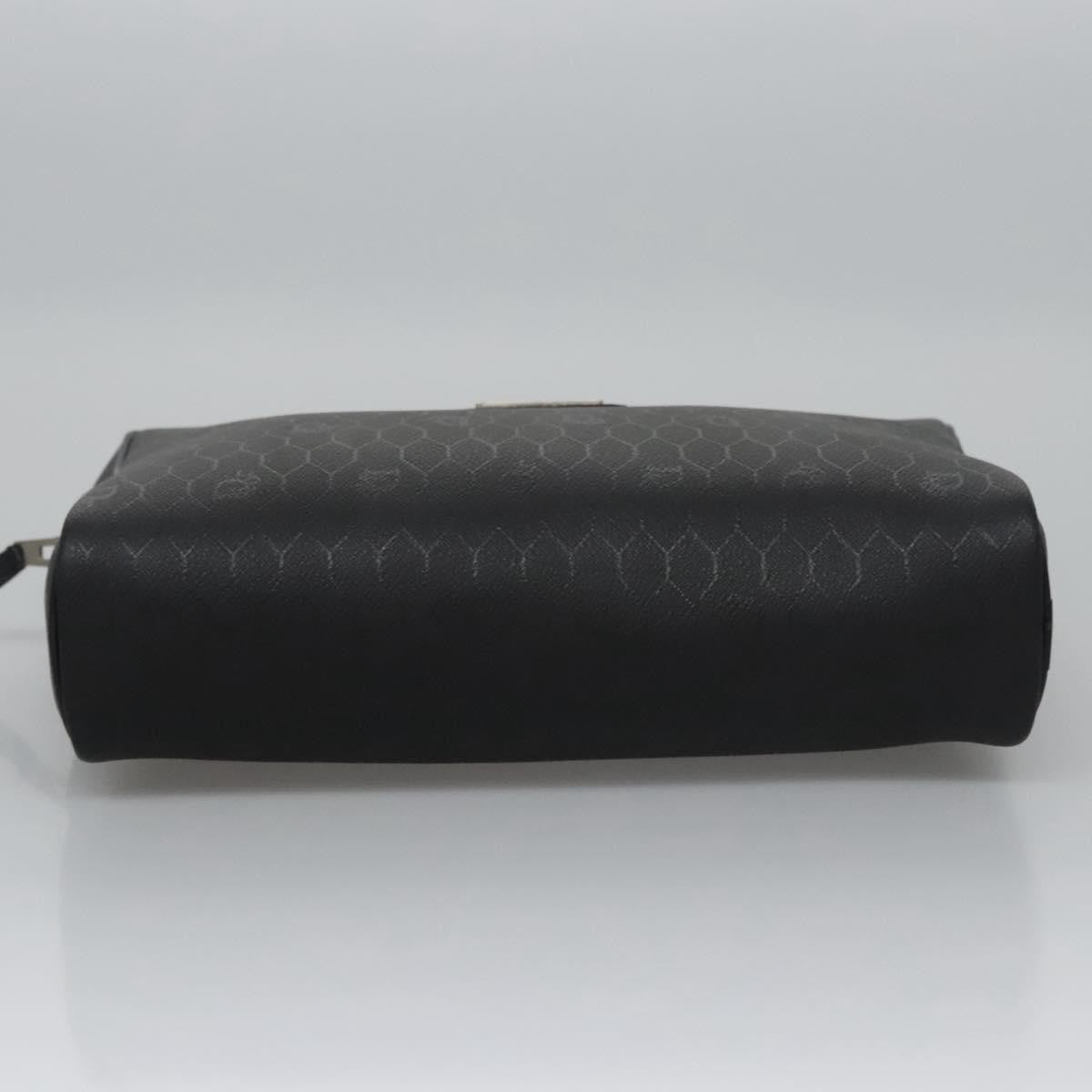 Christian Dior Vintage honeycomb clutch Canvas, BLACK, CANVAS, Clutche & pouche