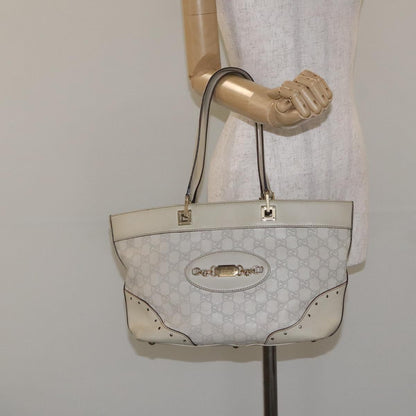 Gucci GG Canvas Bag Canvas, WHITE, CANVAS, Tote bag