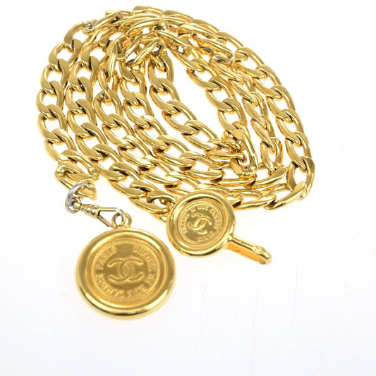Chanel Vintage Medallion Chain Belt Metal, GOLD, GOLD_PLATED, Belts