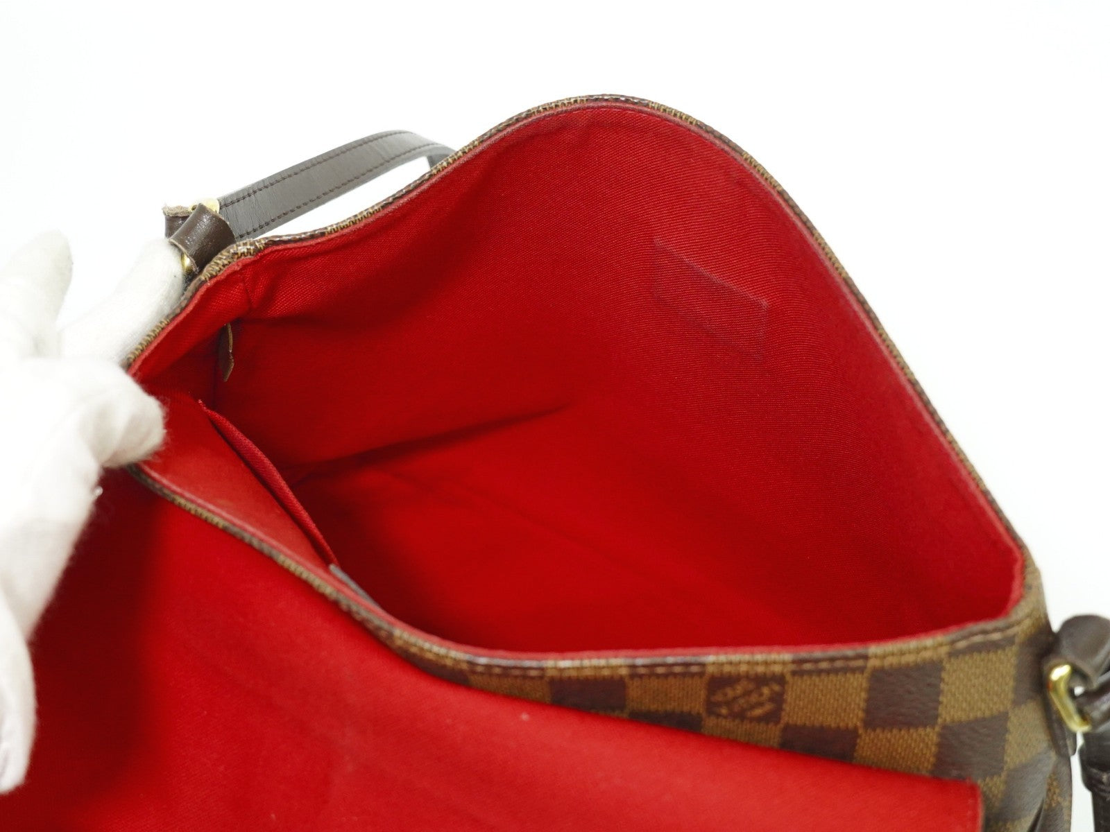 Louis Vuitton Besace Rosebery Handbag Damier, BROWN, CANVAS, Shoulder bag