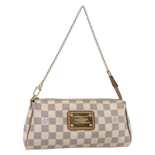 Louis Vuitton Eva Handbag Damier, BEIGE, CANVAS, Handbag