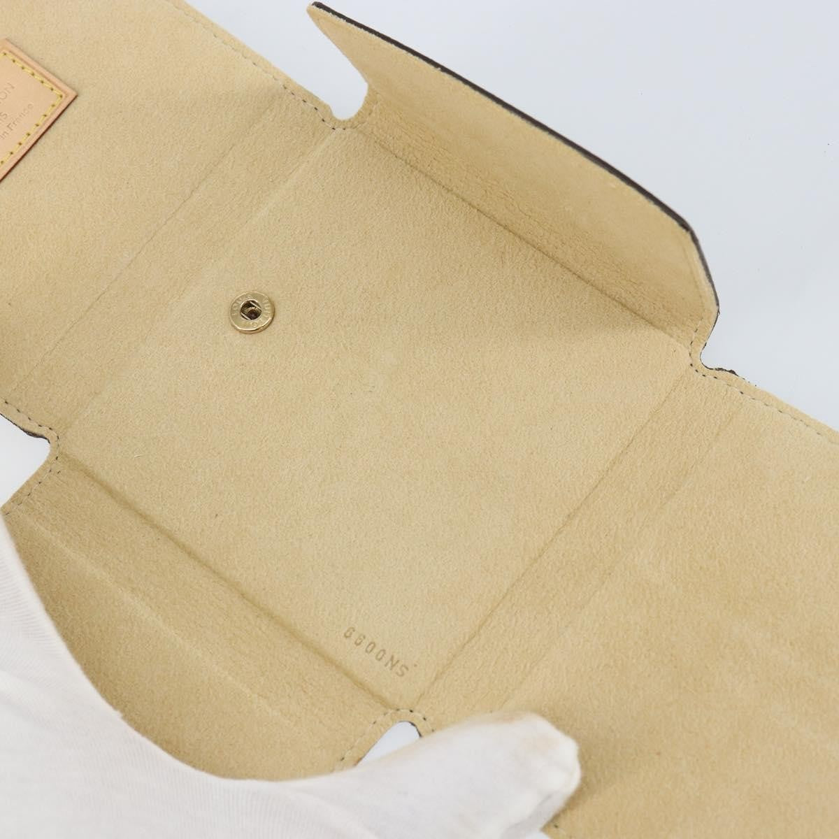 Louis Vuitton CASE JEWELRY BOX Canvas, BROWN, CANVAS, Wallets