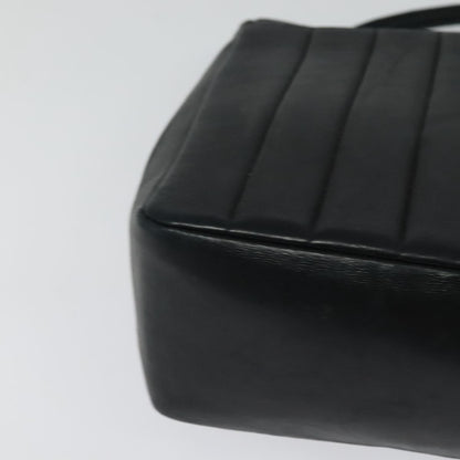 Chanel Vintage Vertical CC Flap Bag Leather, BLACK, LEATHER, Shoulder bag