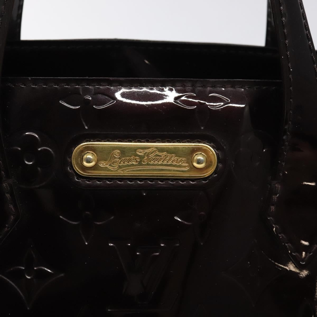 Louis Vuitton Wilshire Handbag Monogram Vernis, BURGUNDY, PATENT_LEATHER, Handbag
