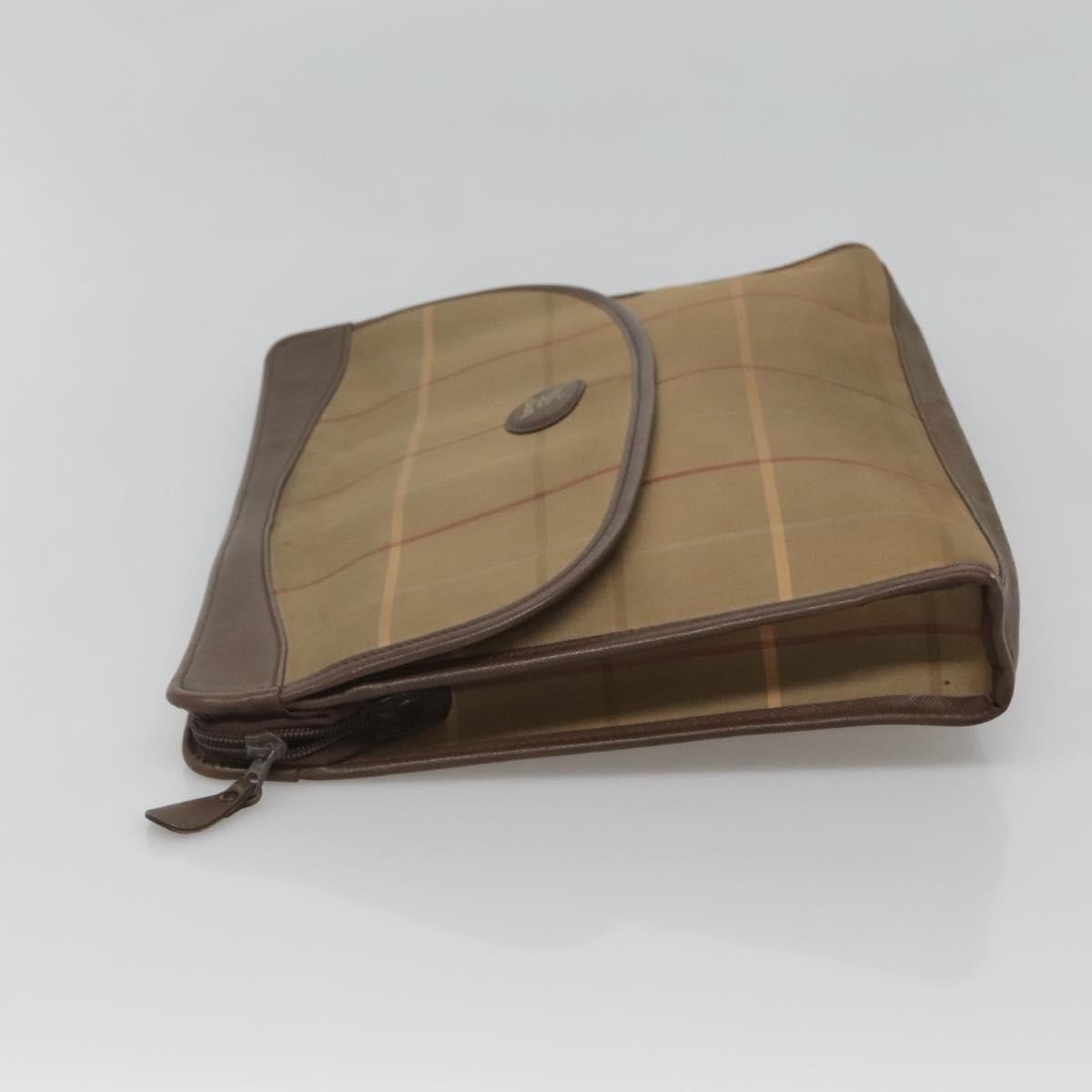 Burberry Nova check Pochette Canvas, BEIGE, CANVAS, Clutche & pouche