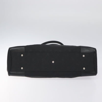 Salvatore Ferragamo Gancini handbag Nylon, BLACK, NYLON, Handbag