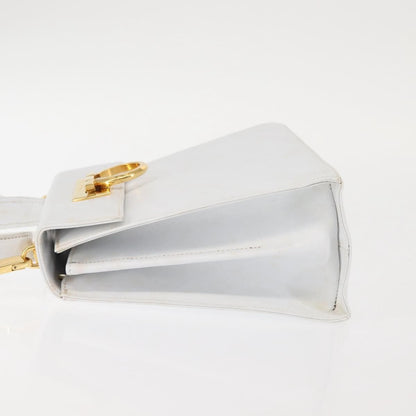 Salvatore Ferragamo Gancini Convertible Top Handle Bag Leather, WHITE, LEATHER, Handbag