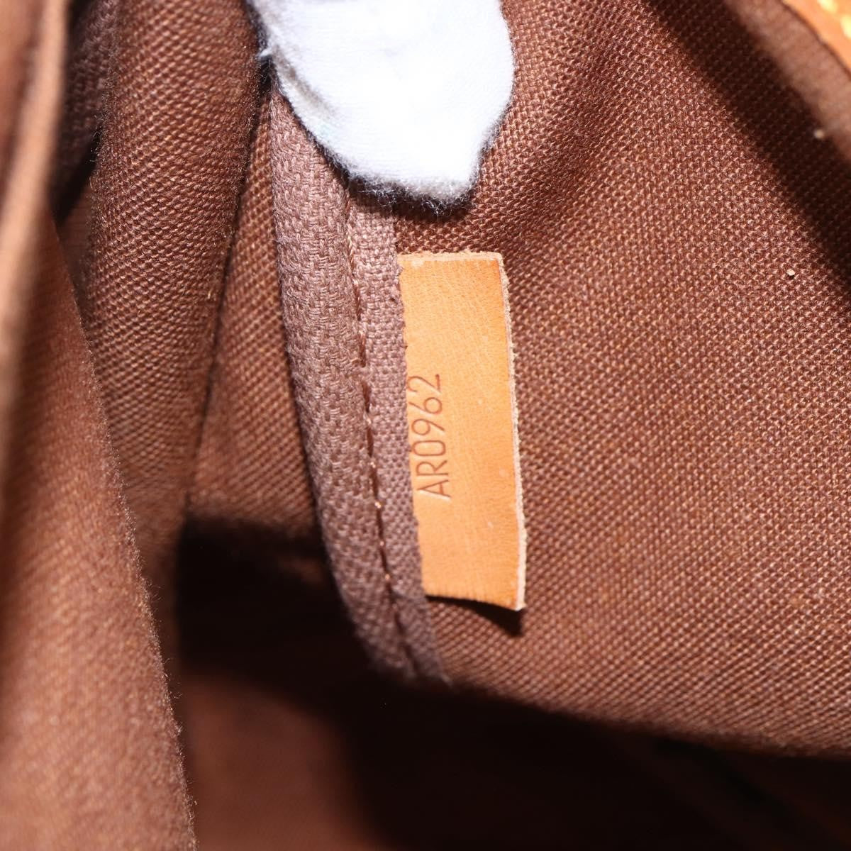 Louis Vuitton Saumur Handbag Monogram Canvas, BROWN, CANVAS, Shoulder bag