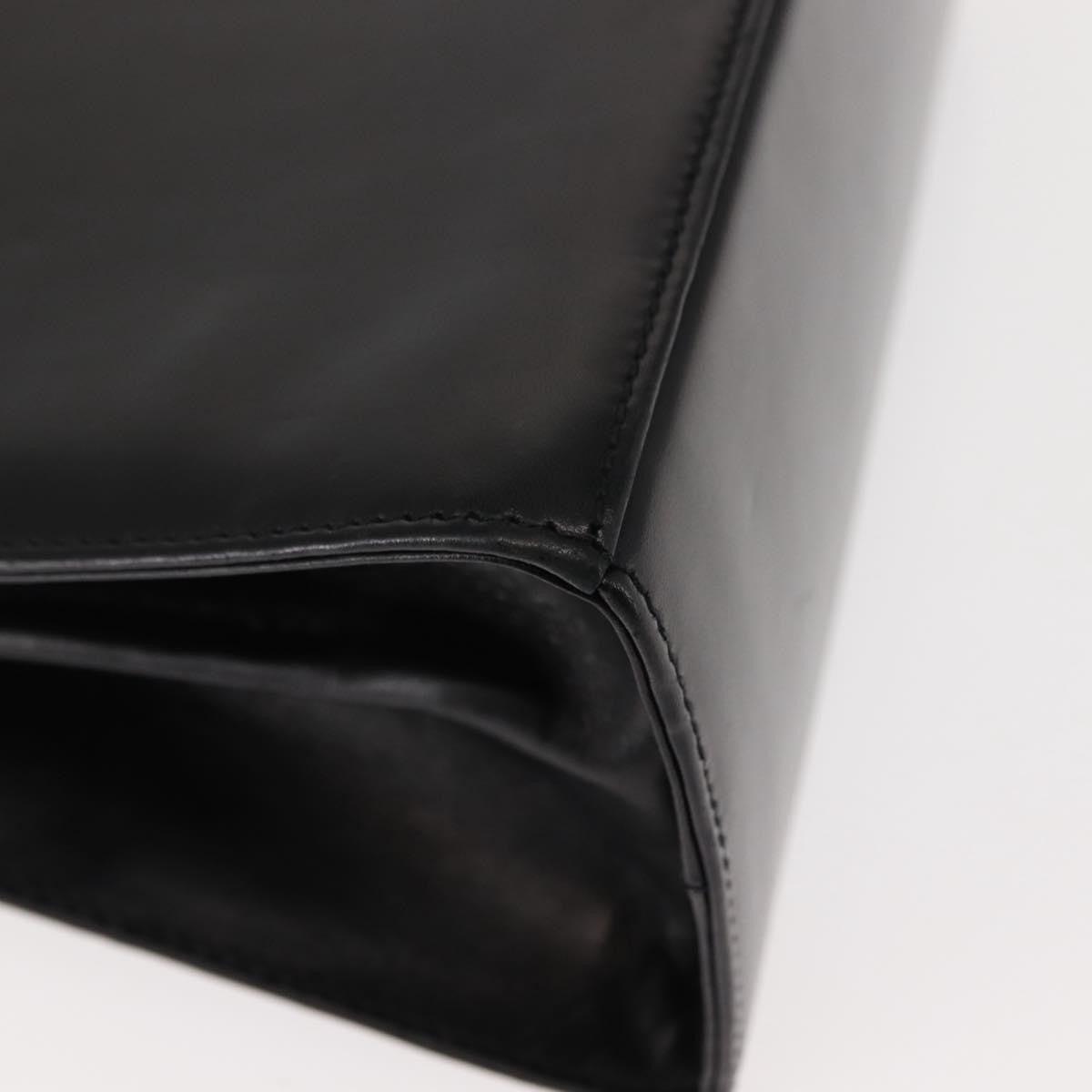 Salvatore Ferragamo Gancini Convertible Top Handle Bag Leather, BLACK, LEATHER, Handbag