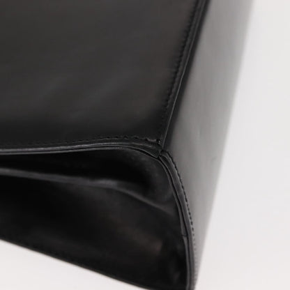 Salvatore Ferragamo Gancini Convertible Top Handle Bag Leather, BLACK, LEATHER, Handbag