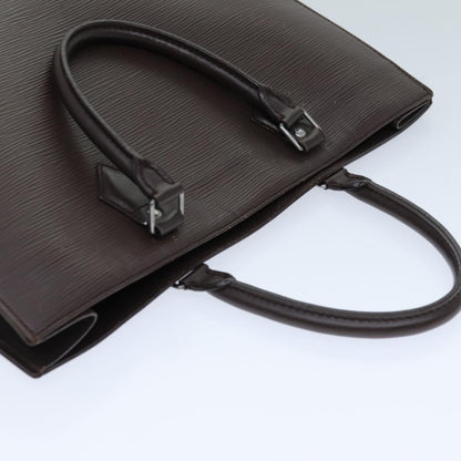 Louis Vuitton Sac Plat Bag Epi Leather, BROWN, LEATHER, Handbag