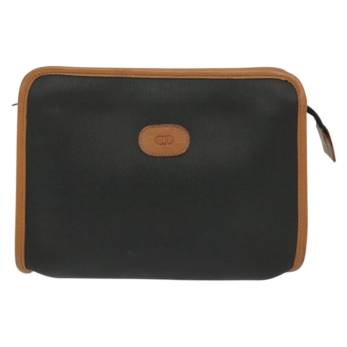 Christian Dior Homme Zip Around Pouch Leather, BLACK, PVC, Clutche & pouche