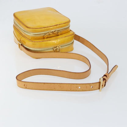 Louis Vuitton Wooster Handbag Monogram Vernis, YELLOW, PATENT_LEATHER, Shoulder bag