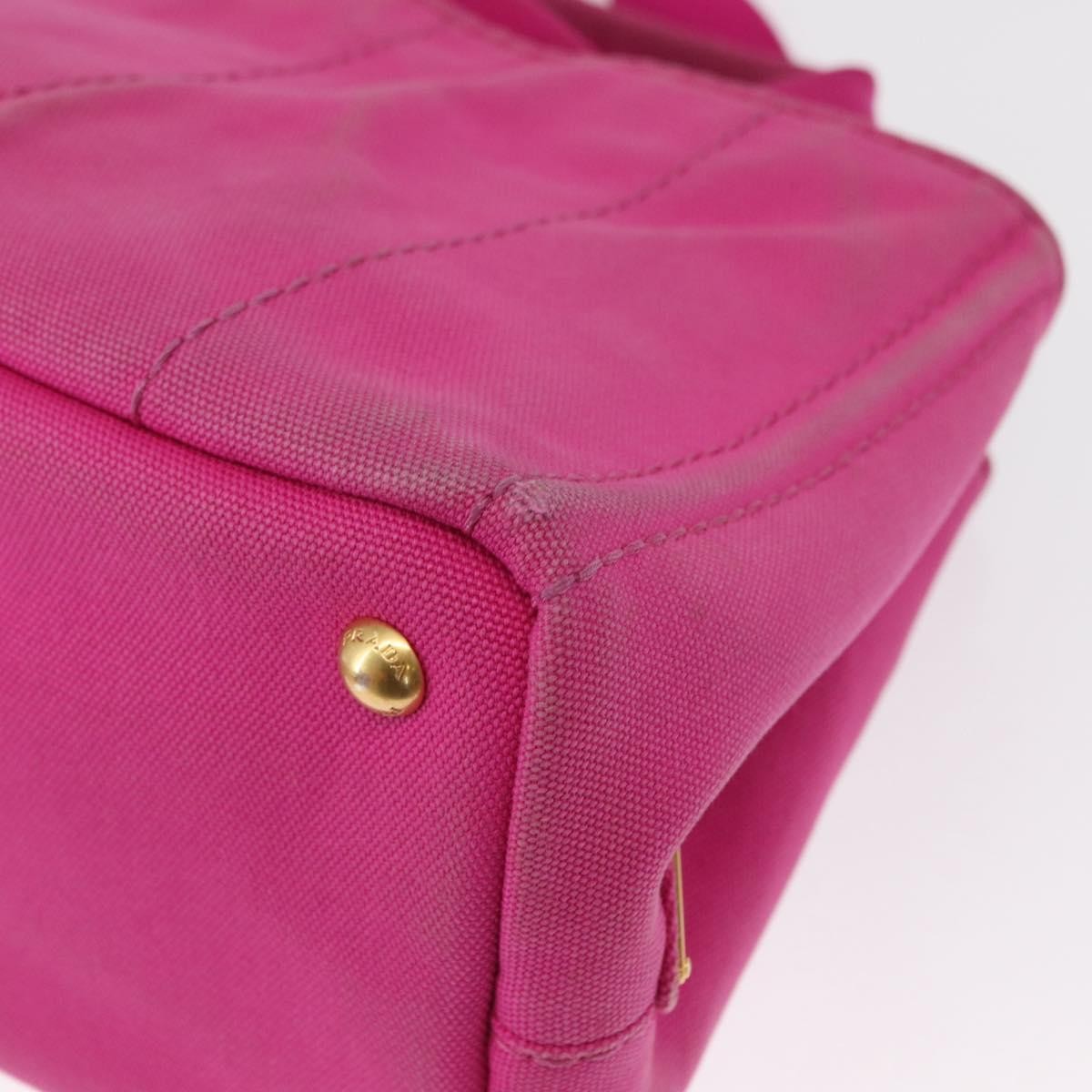 Prada Canapa Open Tote Canvas, PINK, CANVAS, Shoulder bag
