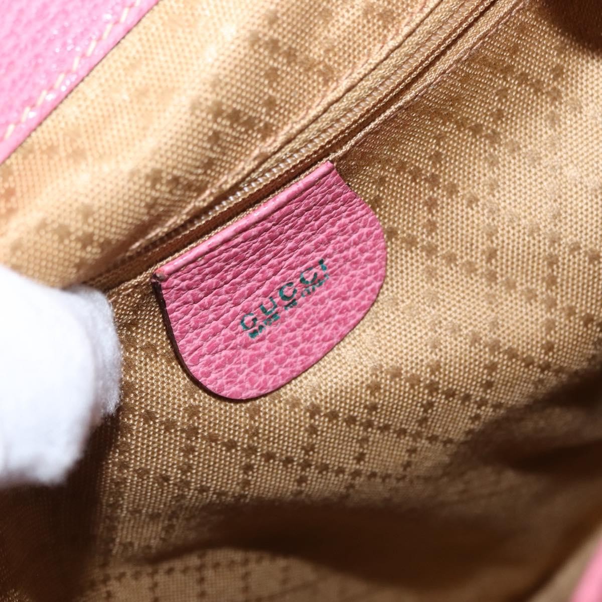 Gucci Vintage Bamboo Backpack Suede, PINK, SUEDE, Backpack