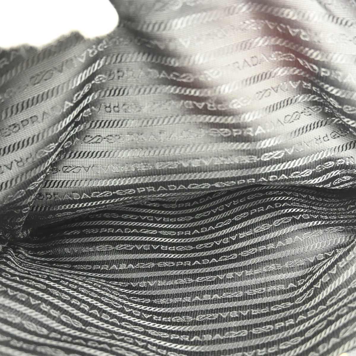 Prada Vintage Backpack Canvas, BLACK, CANVAS, Backpack