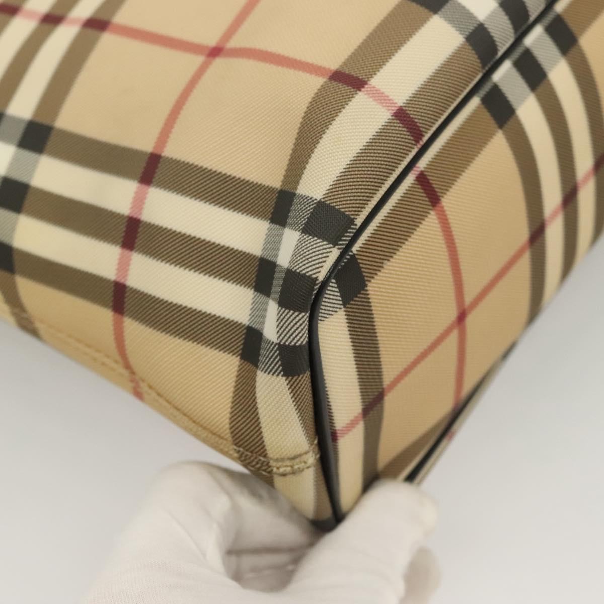 Burberry Nova Check Handbag Nova Check Canvas, BEIGE, CANVAS, Handbag