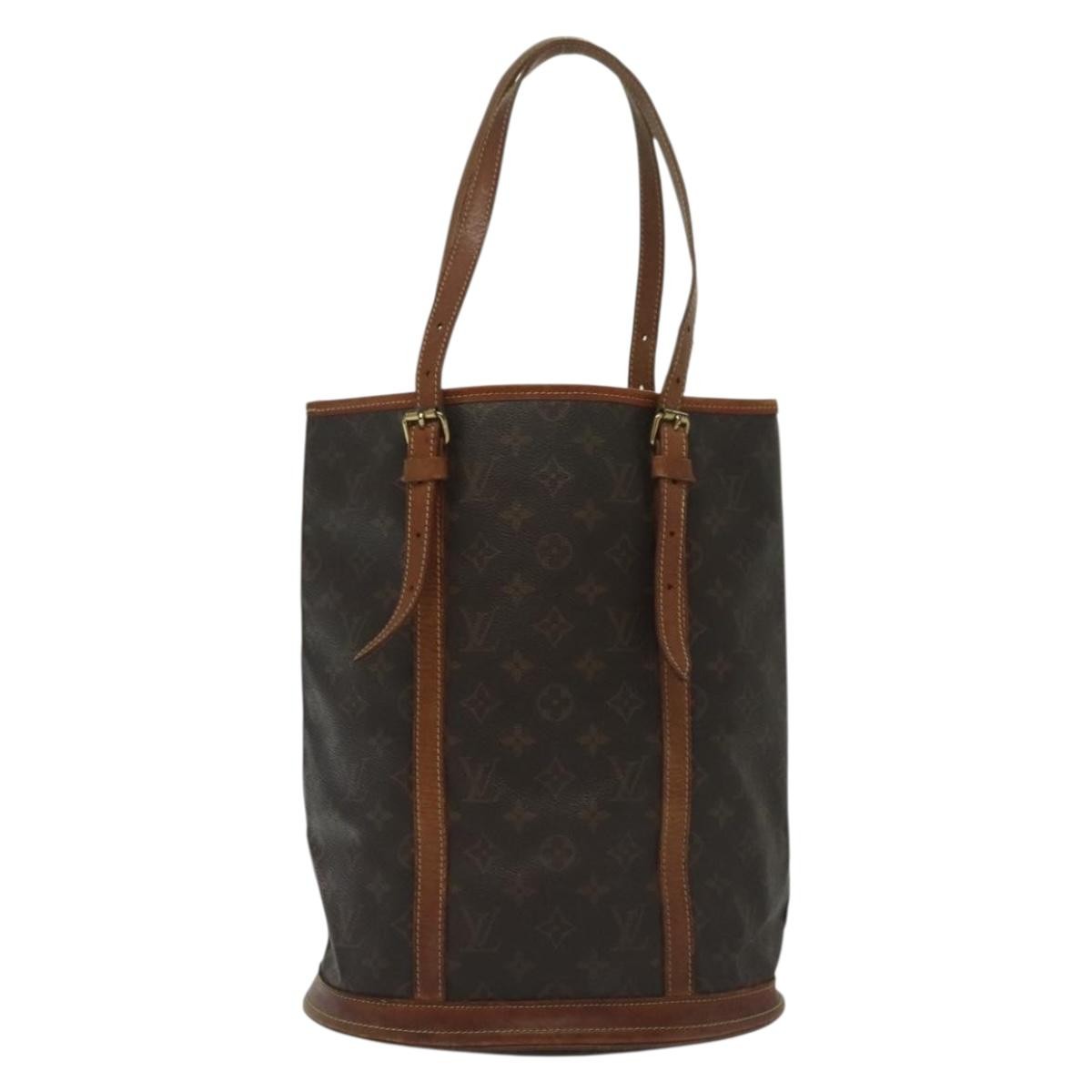 Louis Vuitton Bucket Bag Monogram Canvas, BROWN, CANVAS, Handbag