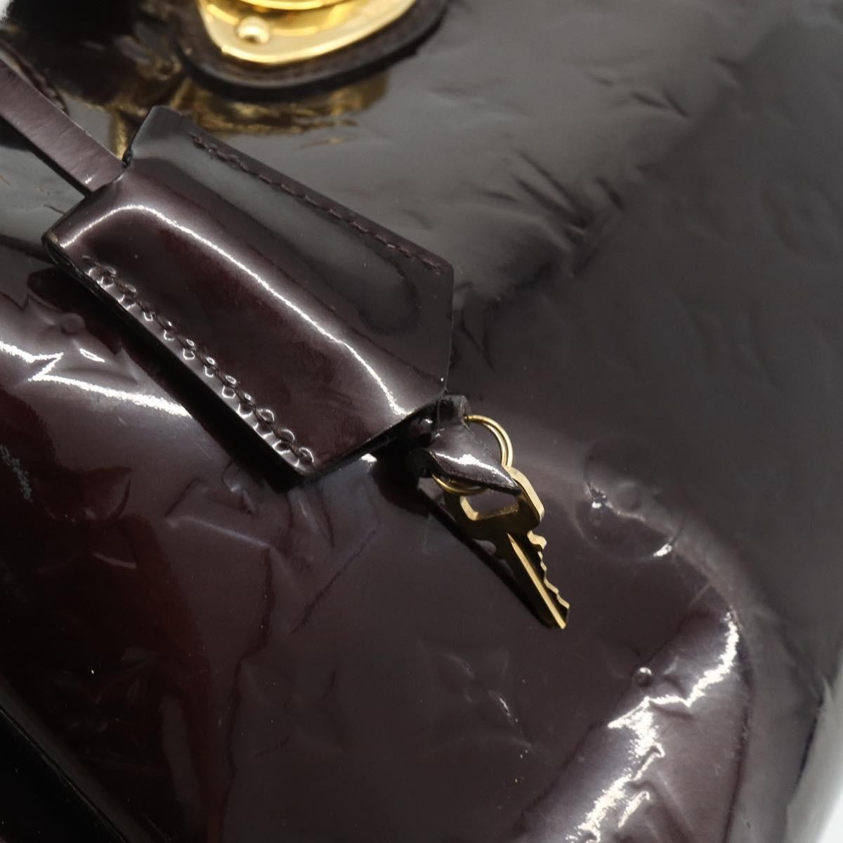 Louis Vuitton Melrose Avenue Handbag Monogram Vernis, Burgundy, Patent Leather, Handbag