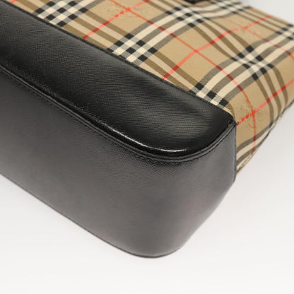 Burberry Nova Check Handbag Nova Check Canvas and leather, BEIGE, CANVAS, Handbag